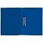 Папка с прижимом Expert, синяя с логотипом в Балашихе заказать по выгодной цене в кибермаркете AvroraStore
