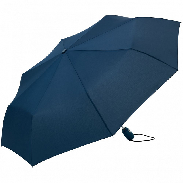 Зонт складной ARE-AOC, синий с логотипом в Балашихе заказать по выгодной цене в кибермаркете AvroraStore