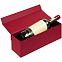 Коробка под бутылку Color Jacket, красная с логотипом в Балашихе заказать по выгодной цене в кибермаркете AvroraStore