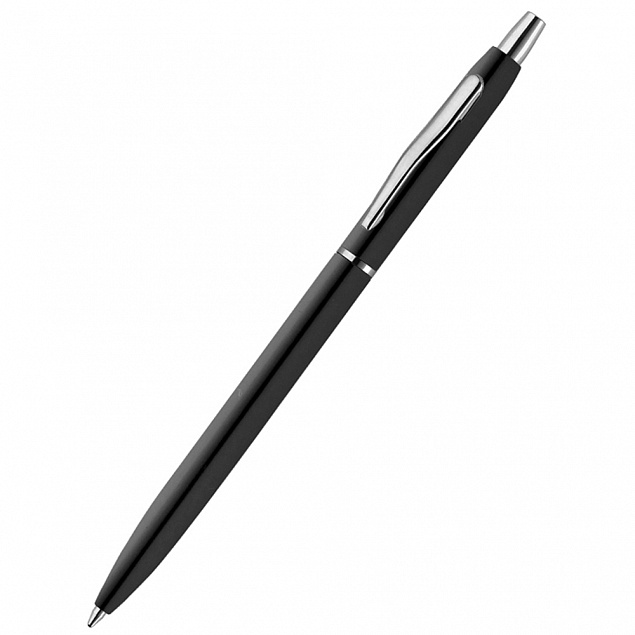 Ручка металлическая Palina - Черный AA с логотипом в Балашихе заказать по выгодной цене в кибермаркете AvroraStore