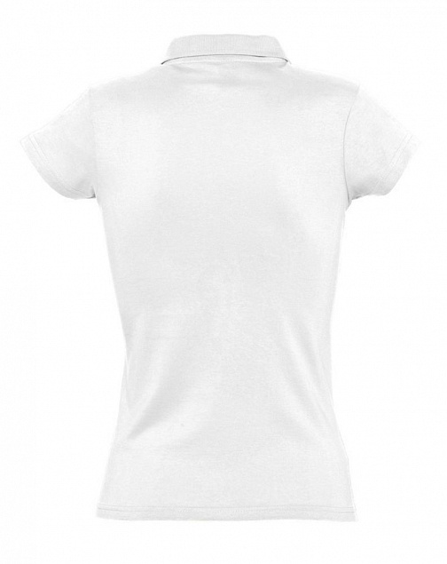 Рубашка поло женская Prescott Women 170, белая с логотипом в Балашихе заказать по выгодной цене в кибермаркете AvroraStore