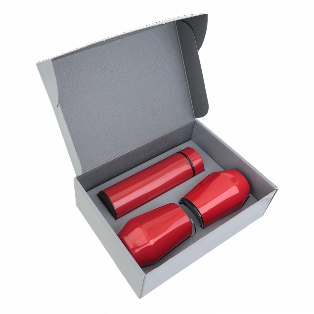 Набор Hot Box E2 grey (красный) с логотипом в Балашихе заказать по выгодной цене в кибермаркете AvroraStore