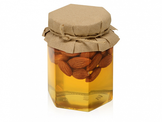 Сувенирный набор Мед с миндалем 250 гр с логотипом в Балашихе заказать по выгодной цене в кибермаркете AvroraStore
