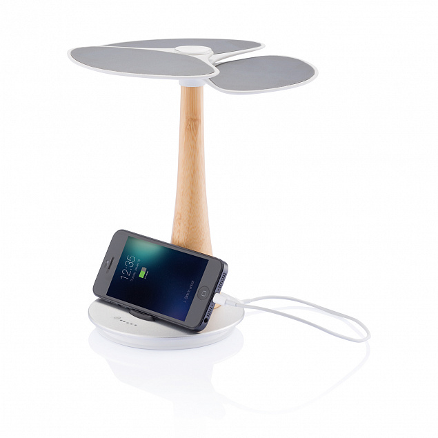 Зарядное устройство Ginkgo с солнечными панелями, 4000 mAh с логотипом в Балашихе заказать по выгодной цене в кибермаркете AvroraStore