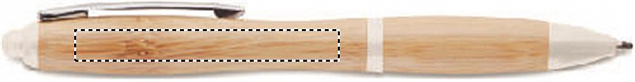 Ручка шариковая из бамбука и пл с логотипом в Балашихе заказать по выгодной цене в кибермаркете AvroraStore