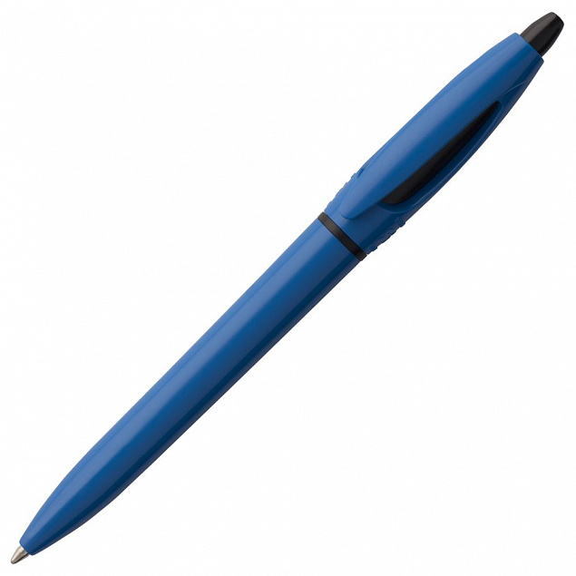 Ручка шариковая S! (Си), ярко-синяя с логотипом в Балашихе заказать по выгодной цене в кибермаркете AvroraStore