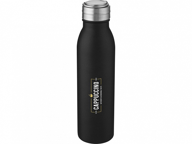 Harper, спортивная бутылка из нержавеющей стали объемом 700 мл с металлической петлей, черный с логотипом в Балашихе заказать по выгодной цене в кибермаркете AvroraStore