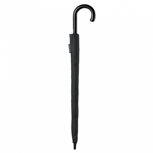 Зонт-трость Alessio, черный с логотипом в Балашихе заказать по выгодной цене в кибермаркете AvroraStore