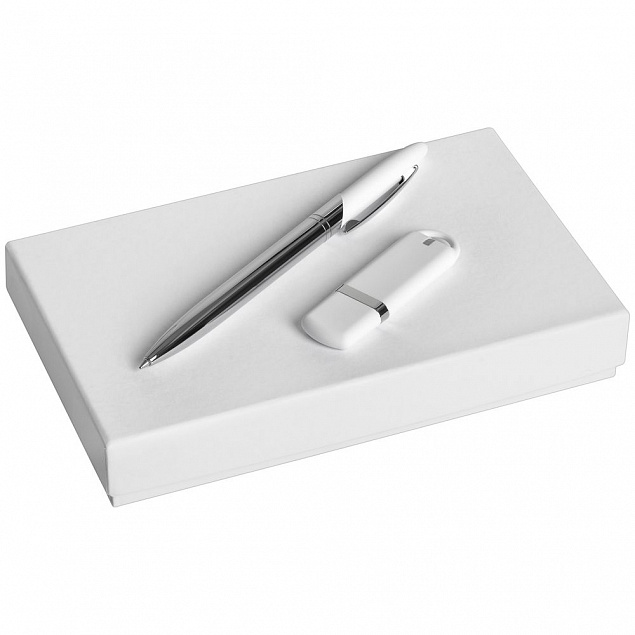 Коробка Slender, малая, белая с логотипом в Балашихе заказать по выгодной цене в кибермаркете AvroraStore
