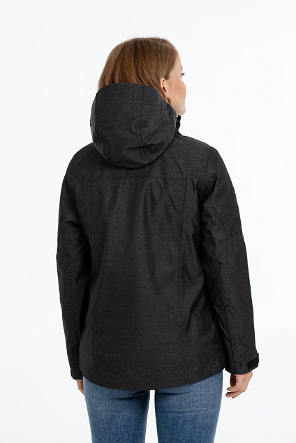 Куртка-трансформер женская Matrix, темно-синяя с логотипом в Балашихе заказать по выгодной цене в кибермаркете AvroraStore