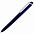 Ручка шариковая Pigra P02 Mat, темно-синяя с белым с логотипом в Балашихе заказать по выгодной цене в кибермаркете AvroraStore