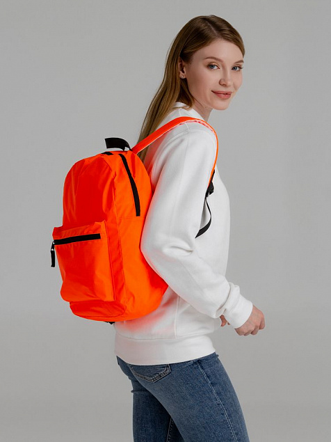 Рюкзак Manifest Color из светоотражающей ткани, оранжевый с логотипом в Балашихе заказать по выгодной цене в кибермаркете AvroraStore