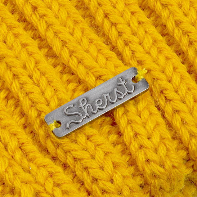 Шапка Uni, желтая с логотипом в Балашихе заказать по выгодной цене в кибермаркете AvroraStore