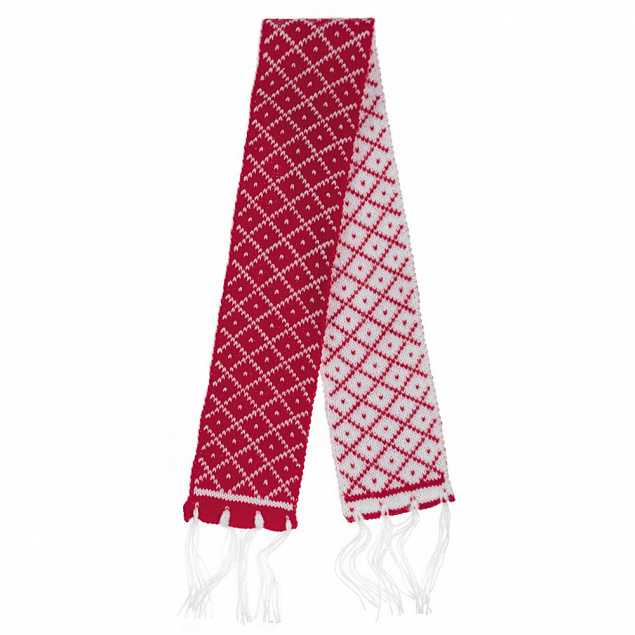 Вязаный шарфик Dress Cup, красный с логотипом в Балашихе заказать по выгодной цене в кибермаркете AvroraStore