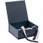 Коробка на лентах Tie Up, малая, синяя с логотипом в Балашихе заказать по выгодной цене в кибермаркете AvroraStore