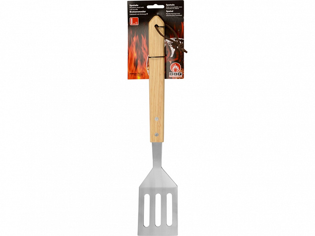 Лопатка для барбекю с деревянной ручкой BBQ с логотипом в Балашихе заказать по выгодной цене в кибермаркете AvroraStore