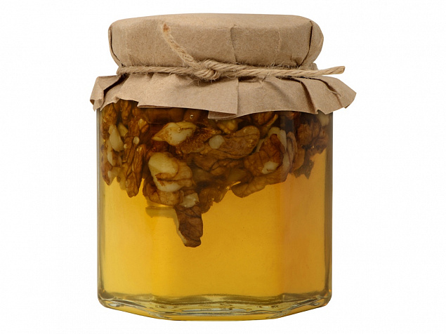 Сувенирный набор Мед с грецким орехом 250 гр с логотипом в Балашихе заказать по выгодной цене в кибермаркете AvroraStore