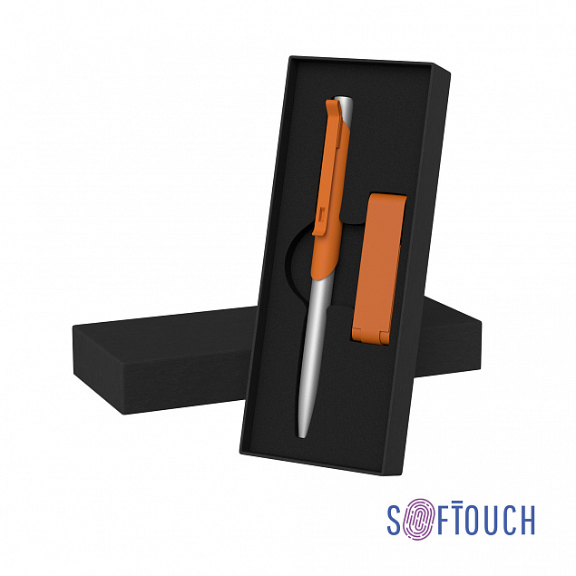Набор ручка "Skil" + флеш-карта "Case" 8 Гб в футляре, покрытие soft touch с логотипом в Балашихе заказать по выгодной цене в кибермаркете AvroraStore