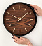 Часы настенные Echo, палисандр с логотипом в Балашихе заказать по выгодной цене в кибермаркете AvroraStore