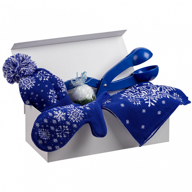 Набор Let It Snow, синий с логотипом в Балашихе заказать по выгодной цене в кибермаркете AvroraStore