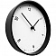 Часы настенные Helsey, белые с черным с логотипом в Балашихе заказать по выгодной цене в кибермаркете AvroraStore