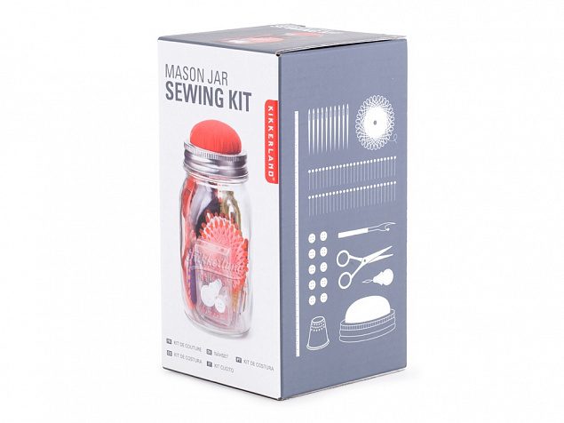 Швейный набор в банке Sewing Kit с логотипом в Балашихе заказать по выгодной цене в кибермаркете AvroraStore