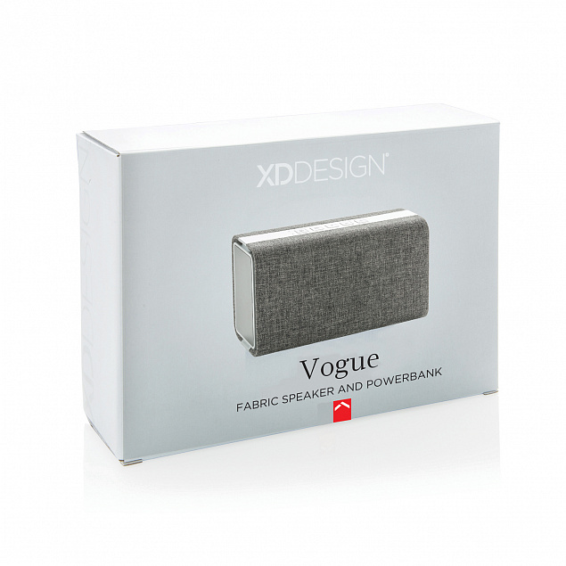 Колонка с зарядным устройством Vogue  с логотипом в Балашихе заказать по выгодной цене в кибермаркете AvroraStore