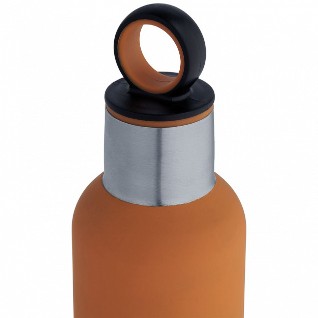 Термобутылка Sherp, оранжевая с логотипом в Балашихе заказать по выгодной цене в кибермаркете AvroraStore