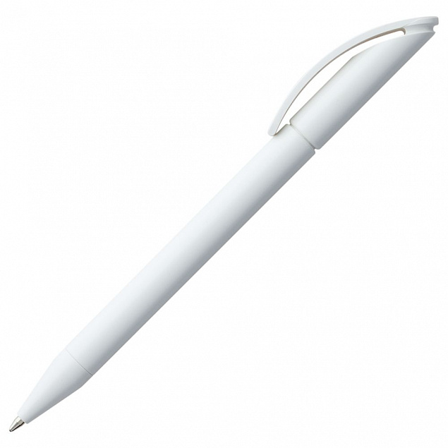 Ручка шариковая Prodir DS3 TPP, белая с логотипом в Балашихе заказать по выгодной цене в кибермаркете AvroraStore