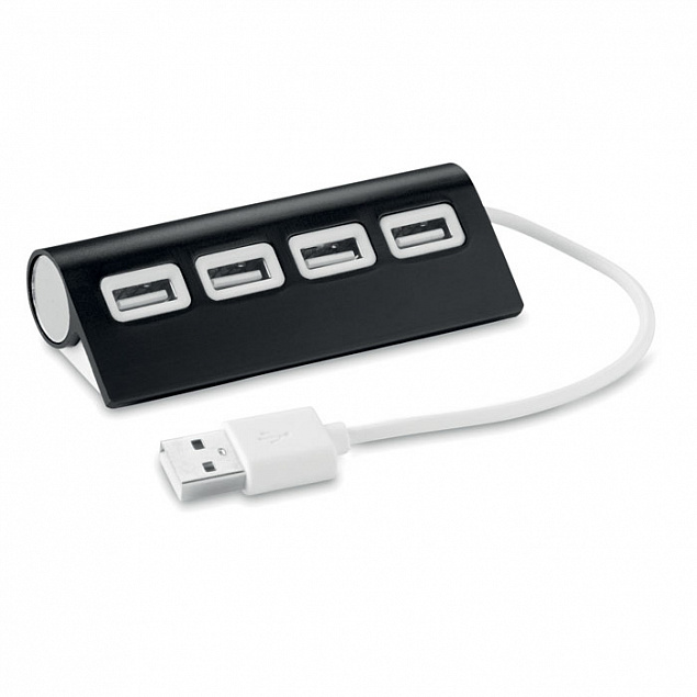 USB хаб на 4 порта с логотипом в Балашихе заказать по выгодной цене в кибермаркете AvroraStore