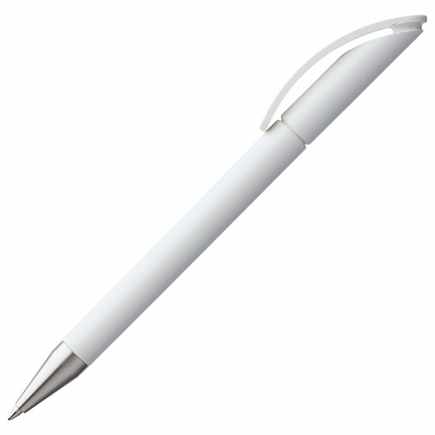 Ручка шариковая Prodir DS3 TPC, белая с логотипом в Балашихе заказать по выгодной цене в кибермаркете AvroraStore
