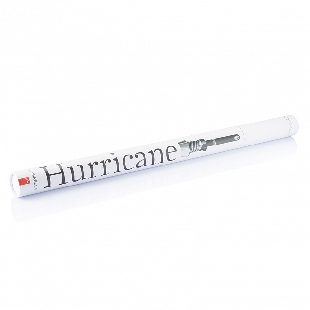 Зонт-трость антишторм Hurricane 27, черный с логотипом в Балашихе заказать по выгодной цене в кибермаркете AvroraStore