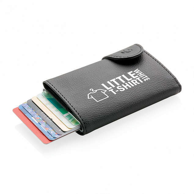 Кошелек с держателем для карт C-Secure RFID, черный с логотипом в Балашихе заказать по выгодной цене в кибермаркете AvroraStore