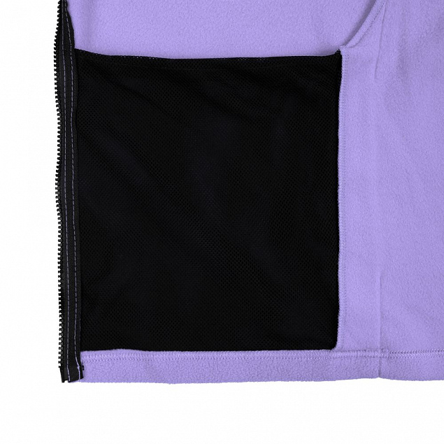 Куртка флисовая унисекс Manakin, сиреневая с логотипом в Балашихе заказать по выгодной цене в кибермаркете AvroraStore