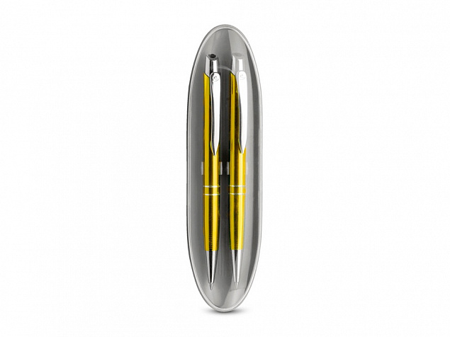Подарочный набор: ручка металлическая шариковая и механический карандаш с логотипом в Балашихе заказать по выгодной цене в кибермаркете AvroraStore