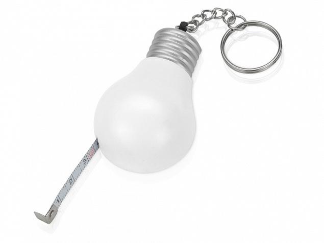 Брелок-рулетка для ключей Лампочка, 1м с логотипом в Балашихе заказать по выгодной цене в кибермаркете AvroraStore