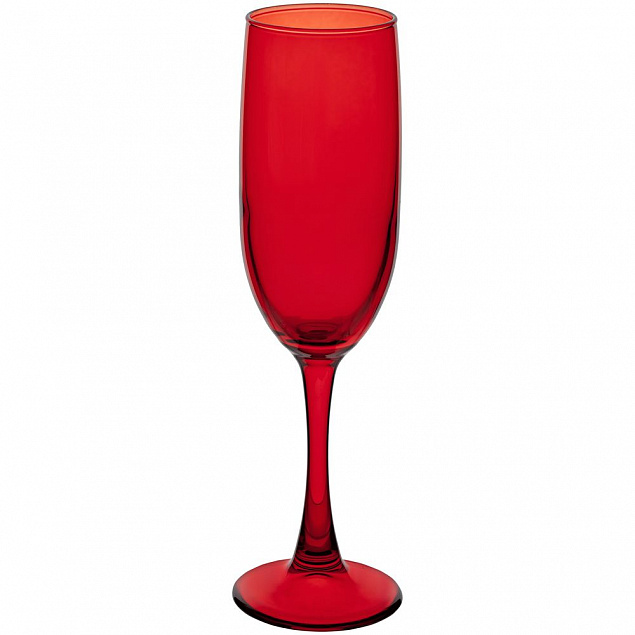 Бокал для шампанского Enjoy, красный с логотипом в Балашихе заказать по выгодной цене в кибермаркете AvroraStore