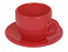 Чайная пара Melissa керамическая, красный (Р) с логотипом в Балашихе заказать по выгодной цене в кибермаркете AvroraStore
