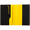 Обложка для паспорта Multimo, черная с желтым с логотипом в Балашихе заказать по выгодной цене в кибермаркете AvroraStore