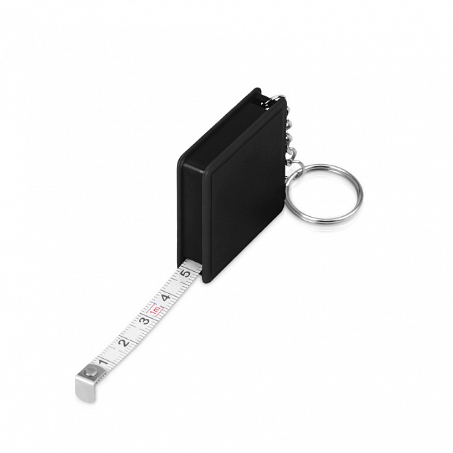 Брелок-рулетка Tape, распродажа, черный с логотипом в Балашихе заказать по выгодной цене в кибермаркете AvroraStore