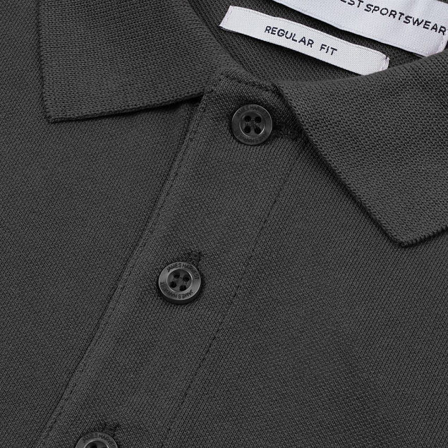 Рубашка поло мужская Neptune, темно-серая с логотипом в Балашихе заказать по выгодной цене в кибермаркете AvroraStore