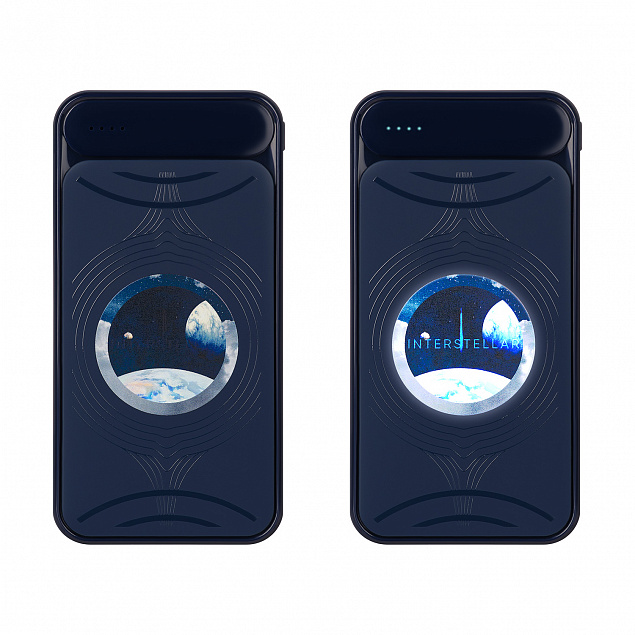 Внешний аккумулятор, Starlight Plus PB, 10000 mAh, синий с логотипом в Балашихе заказать по выгодной цене в кибермаркете AvroraStore