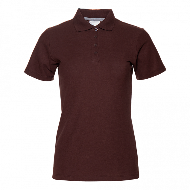 Рубашка поло Рубашка женская 04WL Тёмно-Шоколадный с логотипом в Балашихе заказать по выгодной цене в кибермаркете AvroraStore