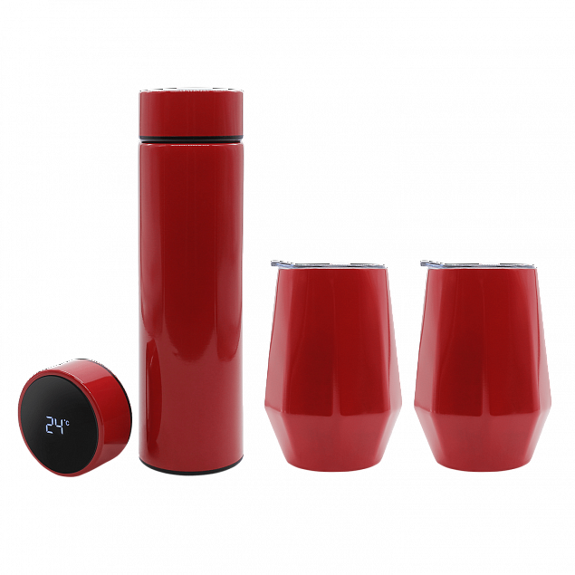 Набор Hot Box E2 grey (красный) с логотипом в Балашихе заказать по выгодной цене в кибермаркете AvroraStore