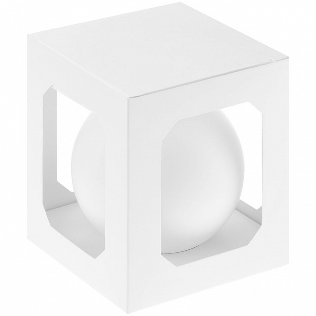 Елочный шар Finery Matt, 10 см, матовый белый с логотипом в Балашихе заказать по выгодной цене в кибермаркете AvroraStore