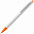 Ручка шариковая Tick, белая с зеленым с логотипом в Балашихе заказать по выгодной цене в кибермаркете AvroraStore