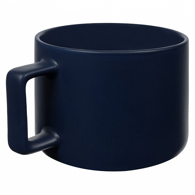 Чашка Jumbo, матовая, синяя с логотипом в Балашихе заказать по выгодной цене в кибермаркете AvroraStore