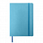Ежедневник недатированный Shady, А5,  голубой, кремовый блок, лазурный обрез с логотипом в Балашихе заказать по выгодной цене в кибермаркете AvroraStore