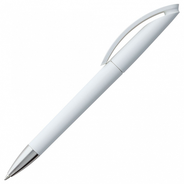 Ручка шариковая Prodir DS3.1 TPC, белая с логотипом в Балашихе заказать по выгодной цене в кибермаркете AvroraStore