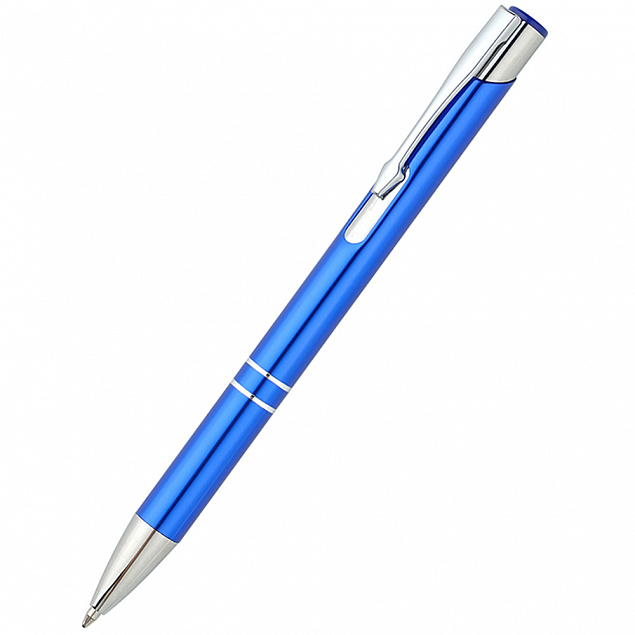 Ручка металлическая Holly - Синий HH с логотипом в Балашихе заказать по выгодной цене в кибермаркете AvroraStore